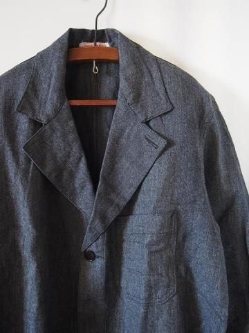 <img class='new_mark_img1' src='https://img.shop-pro.jp/img/new/icons13.gif' style='border:none;display:inline;margin:0px;padding:0px;width:auto;' />France vintage salt & pepper work coat circa 1940's / ե 1940ǯ ơ ֥å֥졼(ޱ)