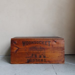 30s BOSTON RUBBER SHOE CO WOOD BOX