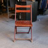 old wood folding chair 2