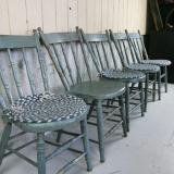 antique painted chair gry ƥ