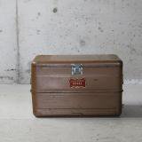 SOLD1950's LITTLE BROWN steel cooler box
