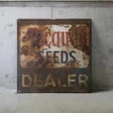 old seed shop tin plate