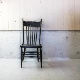 antique wooden black chair