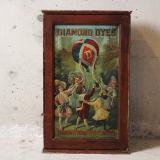 early 1900s diamond dyes product show case