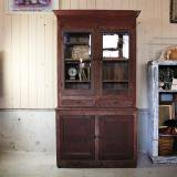 early 1900s antique cabinet red wood made