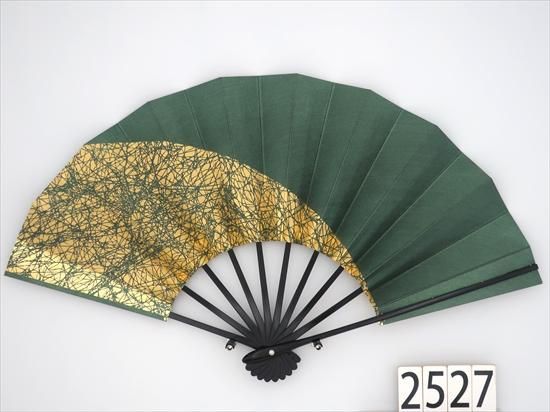 舞扇子の扇亘】A2327 舞扇子 金箔雲 水色ピンクシルバー