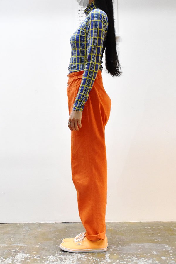 Vintage Orange Tapered Pants