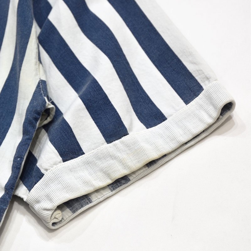 Vintage - Blue x White Wide Stripe Shirt