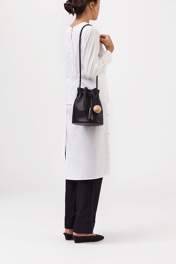 Building Block-Bucket in Pebbled Black - kitoit / kiik