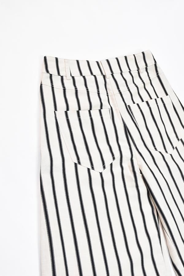 HENRIK VIBSKOV - Pipette Pants - White Black Stripes HENRIK VIBSKOV - Pipette Pants - White Black Stripes