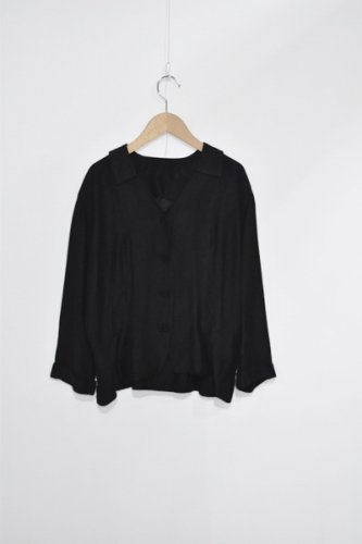 VINTAGE-40's50's silk short jacket