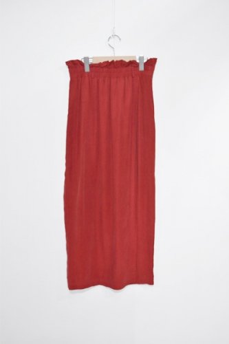 VINTAGE- silk red skirt