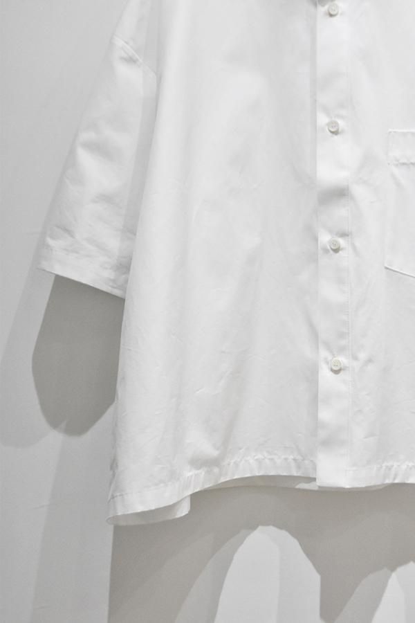 HED MAYNER カットソー　ホワイト　S HED MAYNER - H/S STAND COLLAR SHIRT - WHITE - M - kitoit / kiik