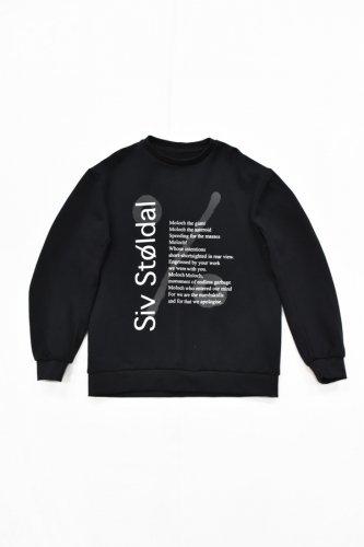 SIV STOLDAL × Matias Kiil - "GET REAL" Sweatshirts- Black - unisex