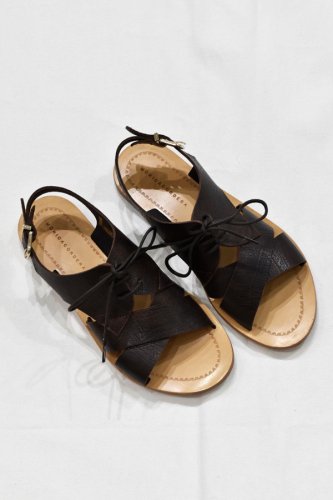 <img class='new_mark_img1' src='https://img.shop-pro.jp/img/new/icons20.gif' style='border:none;display:inline;margin:0px;padding:0px;width:auto;' />30%OFF-Monica Cordera - Leather Sandals (SIZE39)- Moka