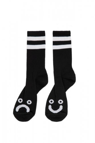 Polar Skate Co. - Happy Sad Socks - Black