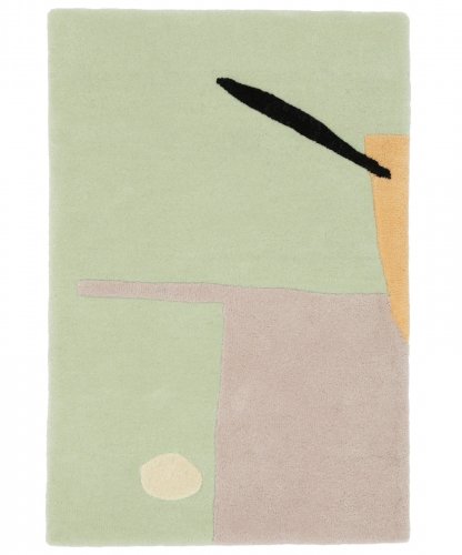 COLD PICNIC - OUT IN PALM SPRINGS  hand tufted rug (Small)