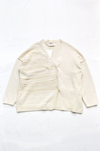 Monica Cordera - Patched Cardigan - Natural, Taupe - Unisex