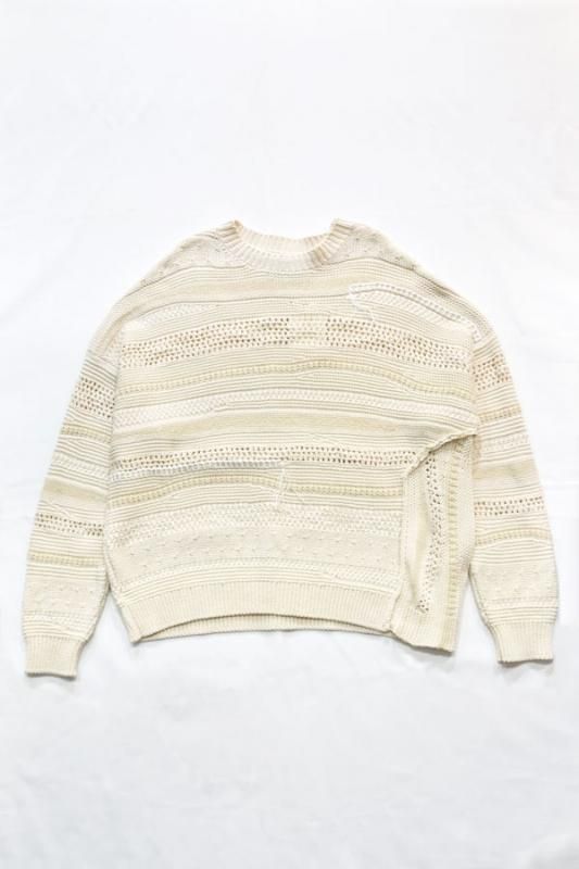 Monica Cordera - Patched Sweater - Natural, Taupe - Unisex - Kitoit / Kiik