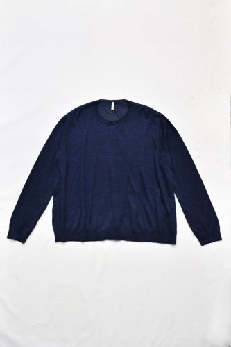 BOBOUTIC - Cashmere Silk Sweater - Navy, Cream