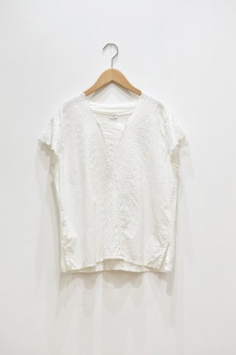 Vintage - COTTON LACE FRENCH SLEEVE PULLOVER BLOUSE