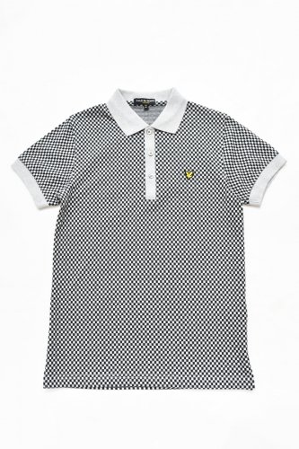 <img class='new_mark_img1' src='https://img.shop-pro.jp/img/new/icons20.gif' style='border:none;display:inline;margin:0px;padding:0px;width:auto;' />LYLE & SCOTT - Checked Polo - Grey 50%OFF