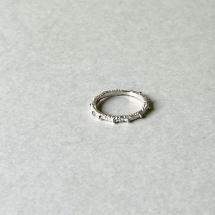 ring - waterdrop on the cloth(ER-1) - silver ※送料込
