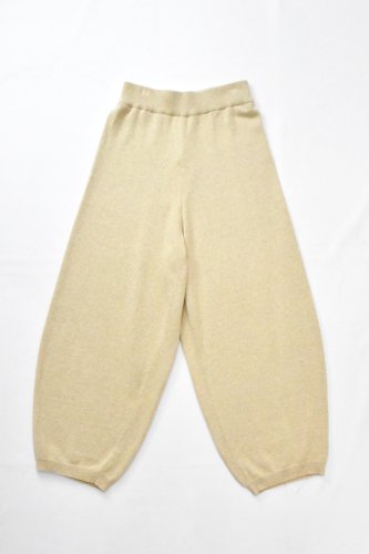 CORDERA - Soft Cotton Knit Pants - Raffia