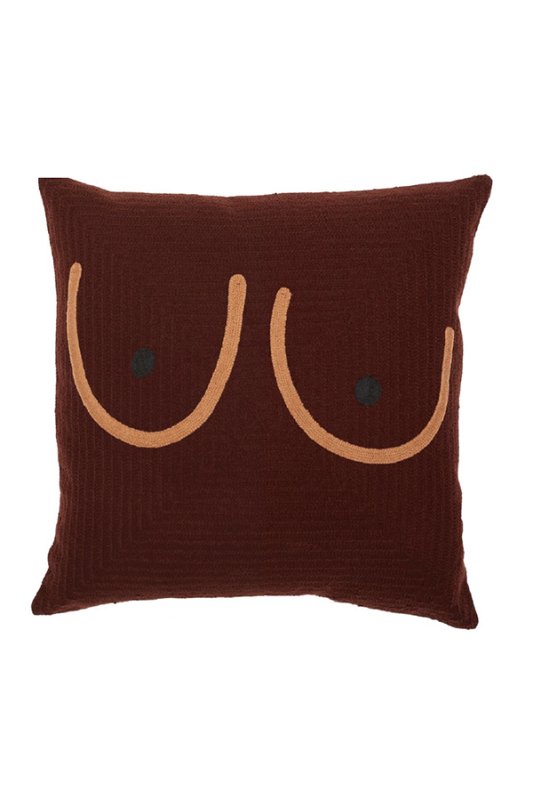 COLD PICNIC - Boob Pillow - Deep Brown - kitoit / kiik