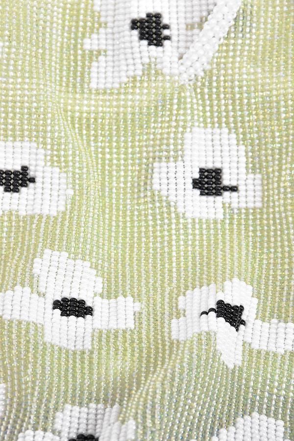 PURA UTZ - Green Flower Dream Pouch Bag - kitoit / kiik
