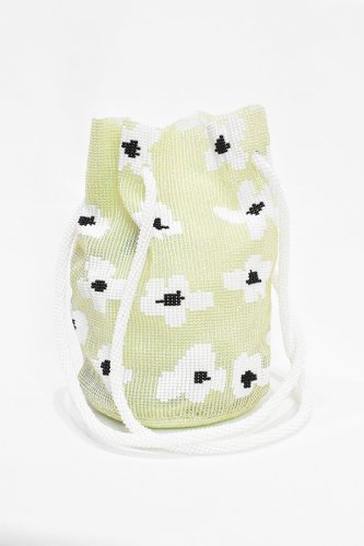 PURA UTZ - Green Flower Dream Pouch Bag