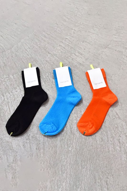 TRICOTÉ - Color Sheer RIB SOCKS - (23-25cm) - kitoit / kiik