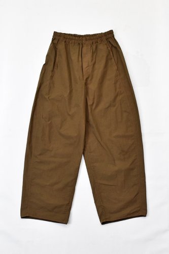 k i i k - Organic cotton Curved easy pants - Brown - Unisex