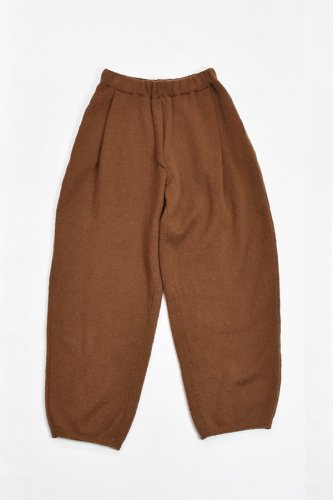 BOBOUTIC - Wool Silk Cashmere Knit trousers - Tobacco