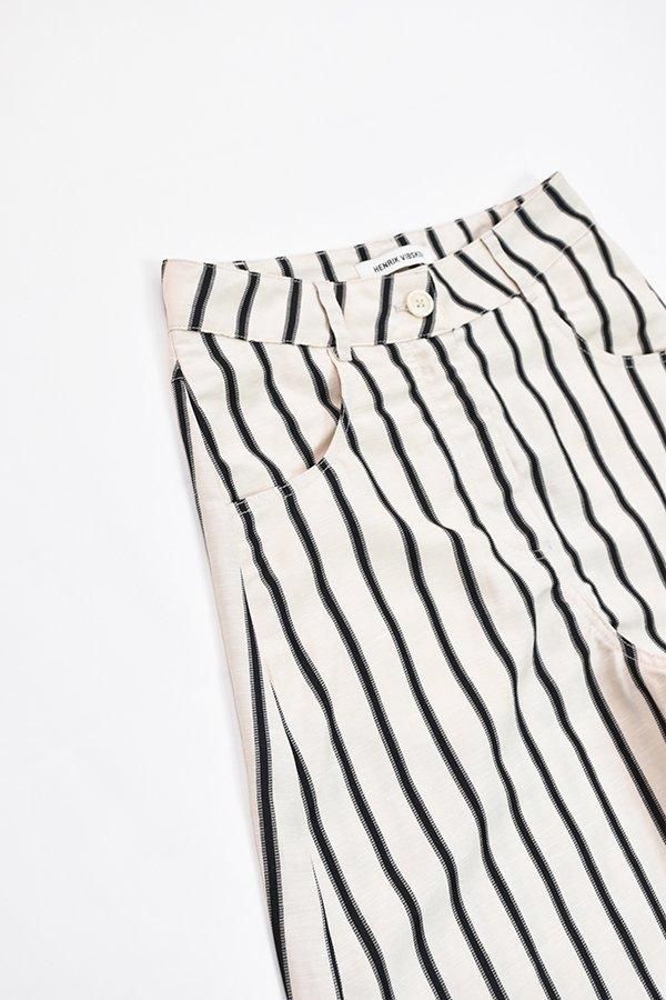 HENRIK VIBSKOV - Pipette Pants - White Black Stripes