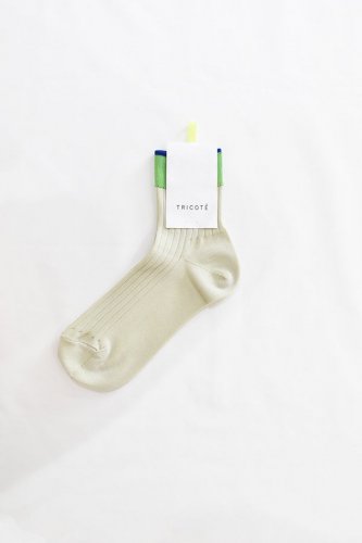 TRICOT&#201;- RIB LINE SHORT SOCKS - (23-25cm)