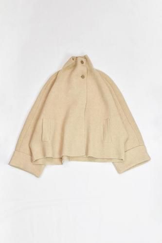 BOBOUTIC - Camel Silk Double Breast Jacket - Albino