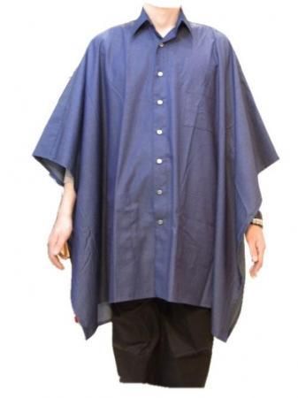 10SS/SALE-fabrics interseason PONCHO SHIRT MUJI - kitoit / kiik