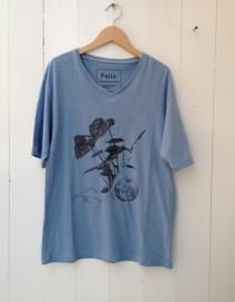 <img class='new_mark_img1' src='https://img.shop-pro.jp/img/new/icons47.gif' style='border:none;display:inline;margin:0px;padding:0px;width:auto;' />Folio "Philodendron"V neck T-shirt(Saxe/L,beige/White)