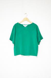 <img class='new_mark_img1' src='https://img.shop-pro.jp/img/new/icons47.gif' style='border:none;display:inline;margin:0px;padding:0px;width:auto;' />VINTAGE-Silk P/O Blouse(Green)
