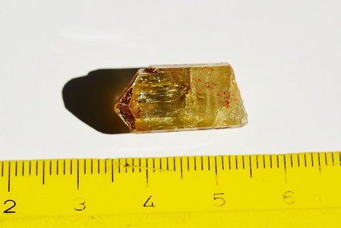高品質】ゴールデン（イエロー）アパタイト・結晶約3g（メキシコ産 