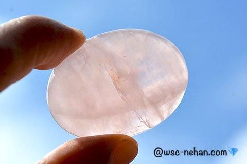 India2024・美石・ヒーリング】ローズクォーツ・ルース20.7g（ブラジル産）