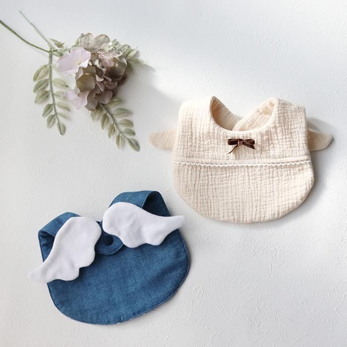 簡単かわいい！天使のスタイ型紙 作り方 初心者向け