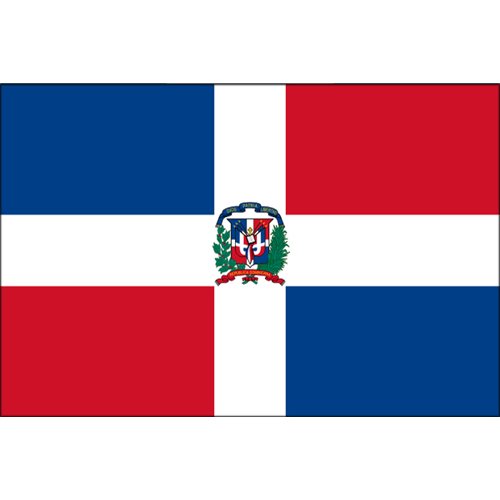 ドミニカ共和国国旗 - フタバ装飾