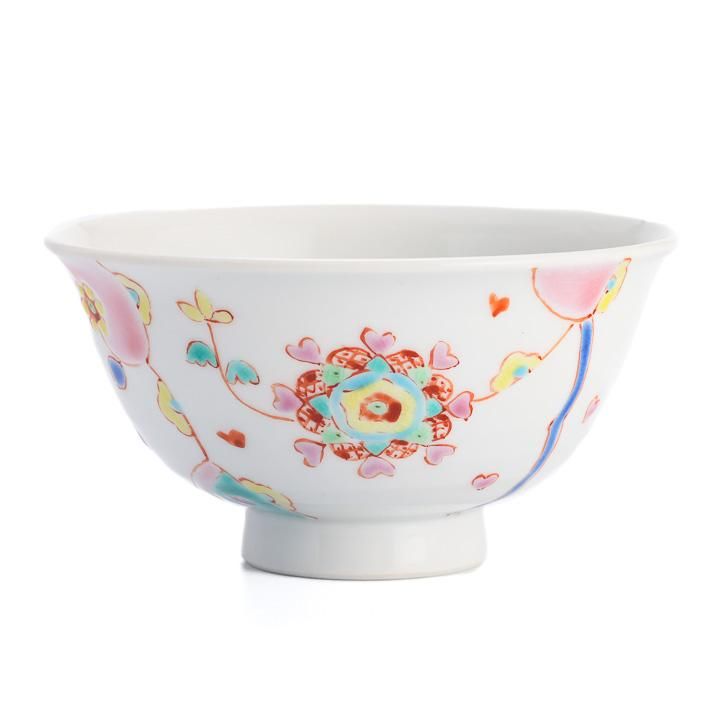 花器、茶碗　4点 瀬戸焼 表千家十四代而妙斎宗匠 作 銘：鶏篭 蓋置 花押 共箱