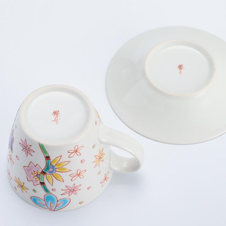 カップ＆ソーサー 花爛漫/銀舟窯