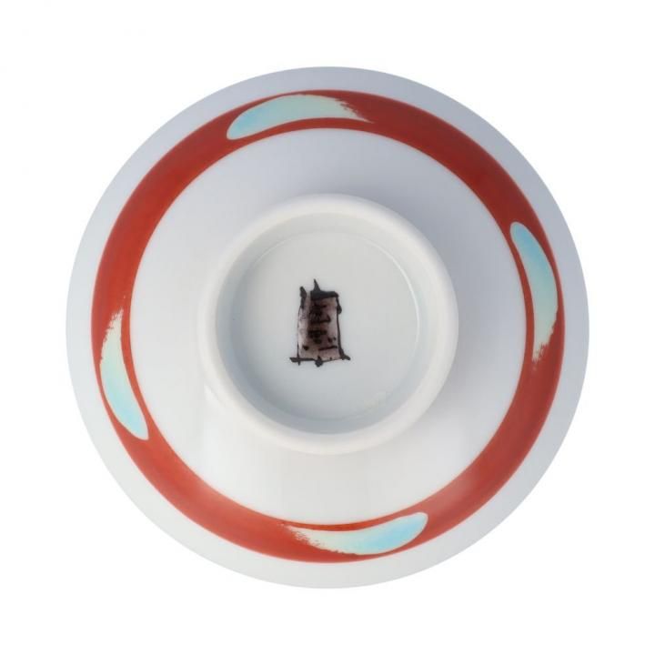 飾盃 二雀図（横） / 中村陶志人