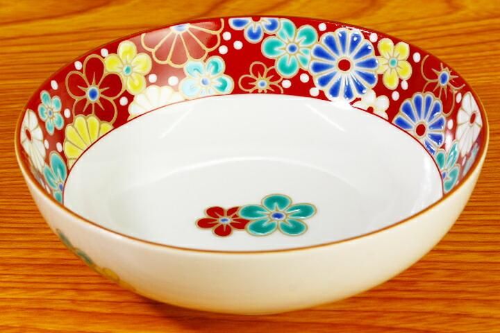 4号鉢 梅菊文/青郊窯