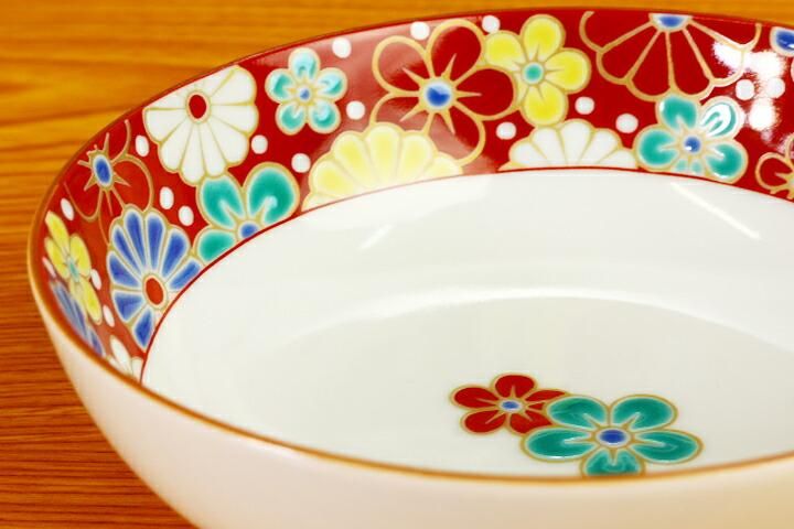 4号鉢 梅菊文/青郊窯