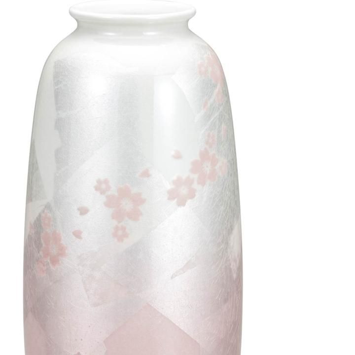 8号花瓶 銀彩さくら